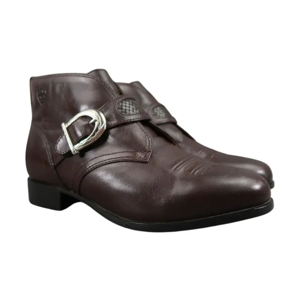 Ariat Shoes Womens 6.5 Bootie Buckle Strap Leather Western Equestrian Ankle Boot